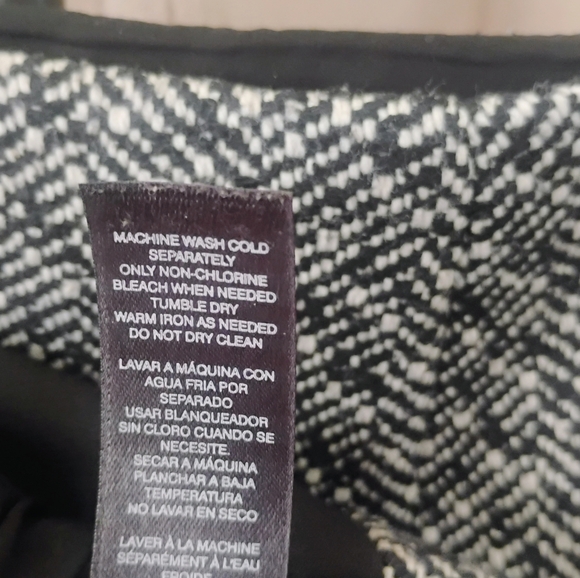 Black House White Market Tweed Wool Pencil Wrap Skirt SZ 8 - Picture 6 of 9